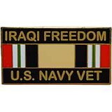 Eagle Emblems P12267 Pin-Iraqi Freed, Usn, Vet. (1-1/8