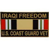 Eagle Emblems P12269 Pin-Iraqi Freed, Uscg, Vet. (1-1/8