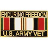 Eagle Emblems P12270 Pin-Endur.Freed, Army, Vet. (1-1/8