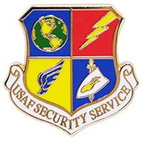 Eagle Emblems P12309 Pin-Usaf,Security Service (1-1/8")