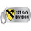 Eagle Emblems P12316 Pin-Army,001St Cav Div DOG TAG, (1-1/4")