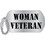 Eagle Emblems P12327 Pin-Woman Veteran "DOG TAG", (1-1/4")