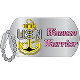 Eagle Emblems P12332 Pin-Usn, Woman Warrior 
