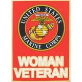 Eagle Emblems P12335 Pin-Usmc, Woman Veteran (1-1/4