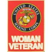 Eagle Emblems P12335 Pin-Usmc, Woman Veteran (1-1/4")