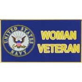Eagle Emblems P12337 Pin-Usn, Woman Veteran (1-1/4