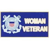 Eagle Emblems P12340 Pin-Uscg, Woman Veteran (1-1/4