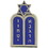 Eagle Emblems P12403 Pin-Usaf, Chaplain, Jewish (1")