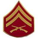 Eagle Emblems P12419 Rank-Usmc, E4, Corporal (Clr) (3/4