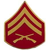 Eagle Emblems P12419 Rank-Usmc,E4,Corporal (CLR), (3/4" Wide)