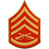 Eagle Emblems P12421 Rank-Usmc, E6, Staff Sgt (Clr) (3/4