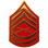 Eagle Emblems P12422 Rank-Usmc, E7, Gunnery Sgt (Clr) (3/4" Wide)
