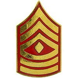 Eagle Emblems P12424 Rank-Usmc,E8,1St Sgt (CLR), (3/4