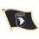 Eagle Emblems P12450 Pin-Army, 101St A/B Flag (1-1/8")
