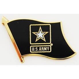 Eagle Emblems P12455 Pin-Army,Flag (1-1/8")