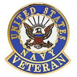 Eagle Emblems P12563 Pin-Usn Logo, Veteran (1