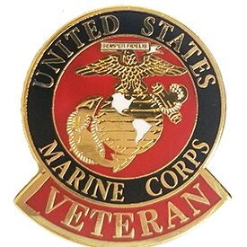 Eagle Emblems P12564 Pin-Usmc Logo, Veteran (1")