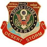 Eagle Emblems P12577 Pin-Dest.Storm,Army,Map (1