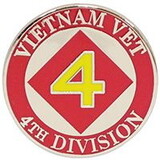 Eagle Emblems P12610 Pin-Viet,004Th Mc Div. (1