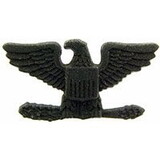 Eagle Emblems P12622 Rank-Army,Colonel,Left (SUBDUED), (1-1/2
