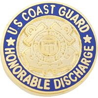 Eagle Emblems P12636 Pin-Uscg,Honorable Dischg (3/4")