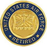 Eagle Emblems P12638 Pin-Usaf Emblem Retired (Mini) (3/4