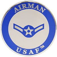 Eagle Emblems P12695 Rank-Usaf,E2,Airman (1-1/16")