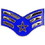 Eagle Emblems P12697 Rank-Usaf,E4,Airman,Sr. (1-1/16")