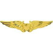 Eagle Emblems P12719 Wing-Usn,Flight Off.Gold (MINI), (1-3/8")