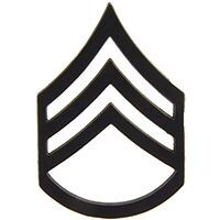 Eagle Emblems P12753 Rank-Army,E6,Staff Sgt (SUBDUED), (13/16"x1-1/4")