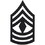 Eagle Emblems P12756 Rank-Army, E8, 1St Sgt (Subdued) (1")