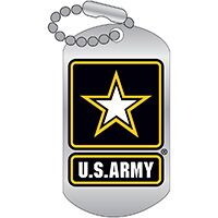 Eagle Emblems P12767 Pin-Army Logo,Dt "DOG TAG", (1-1/4")