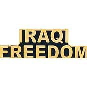 Eagle Emblems P12802 Pin-Iraqi Freed,Script- IRAQI FREEDOM, (1-1/2")