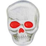 Eagle Emblems P13002 Pin-Skull, Red Eyes (1