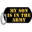 Eagle Emblems P13005 Pin-Army, My Son "Dog Tag" (1-1/4")