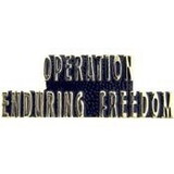 Eagle Emblems P13011 Pin-Endur.Freed, Script- Op.Enduring Freedom (1-1/2