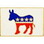 Eagle Emblems P13110 Pin-Party,Democrat (1")