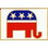 Eagle Emblems P13111 Pin-Party, Republican (1")