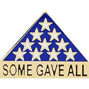 Eagle Emblems P13112 Pin-Memorial,Some Gave All (1-1/8")