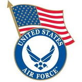 Eagle Emblems P13778 Pin-Usaf Symbol/Usa Flag