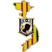 Eagle Emblems P14161 Pin-Viet,Pow*Mia,Country (1")
