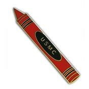 Eagle Emblems P14200 Pin-Usmc,Crayon/Red (1-1/2")