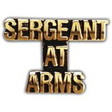 Eagle Emblems P14208 Pin-Script, Sgt At Arms (1