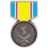 Eagle Emblems P14215 Pin-Medal,Korean War Service (1-3/16