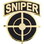 Eagle Emblems P14237 Pin-Gun,Sniper Scope,Tab (1-1/16")