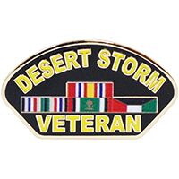 Eagle Emblems P14239 Pin-Dest.Storm, Veteran (Kuwait) (1-1/4")