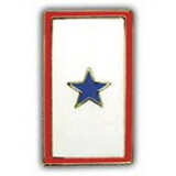 Eagle Emblems P14240 Pin-Family Mem.In Svc.(1) Blue Star (1
