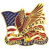 Eagle Emblems P14243 Pin-Usa, 911, Let'S Roll 