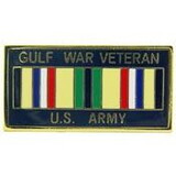 Eagle Emblems P14244 Pin-Gulf War, Army, Vet. (1