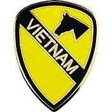 Eagle Emblems P14255 Pin-Viet, 001St Cav.Div. (1